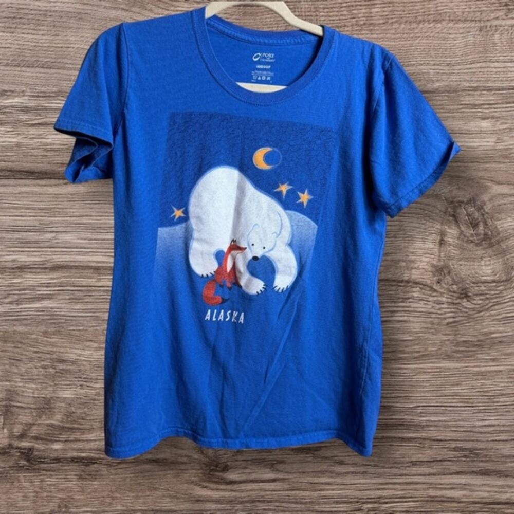 Port &Co blue Alaska T-shirt. Small.